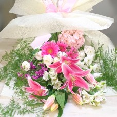 Pink colored bouquet