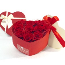Forever Roses Heart Box